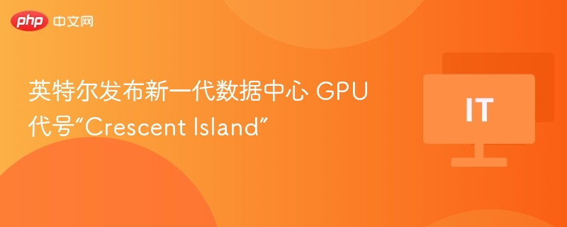 英特尔发布新一代数据中心 GPU 代号“Crescent Island”