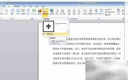 Word2010截图效果技巧