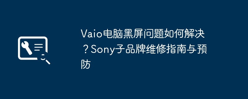Vaio电脑黑屏问题如何解决?Sony子品牌维修指南与预防