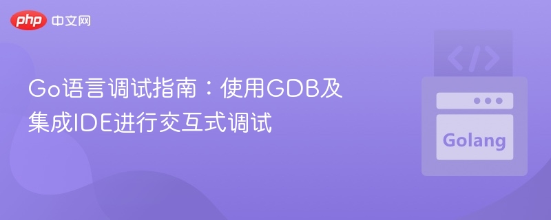 Go语言调试指南：使用GDB及集成IDE进行交互式调试