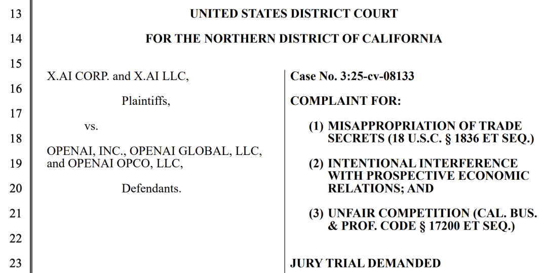 OpenAI 强硬回击马斯克窃密诉讼,xAI 被指恶意人肉离职员工