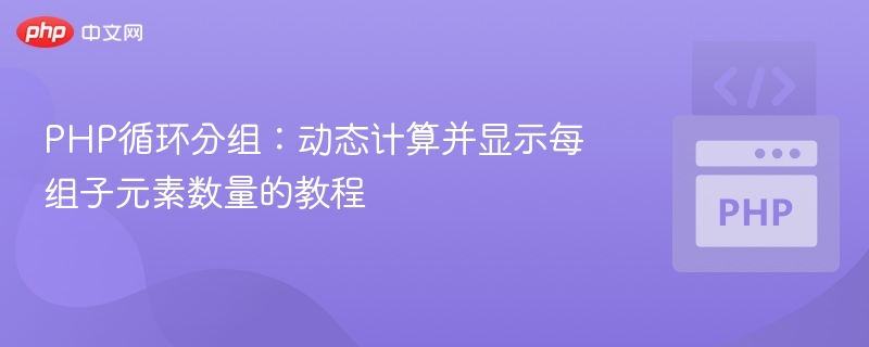 PHP循环分组技巧：动态计算每组数量