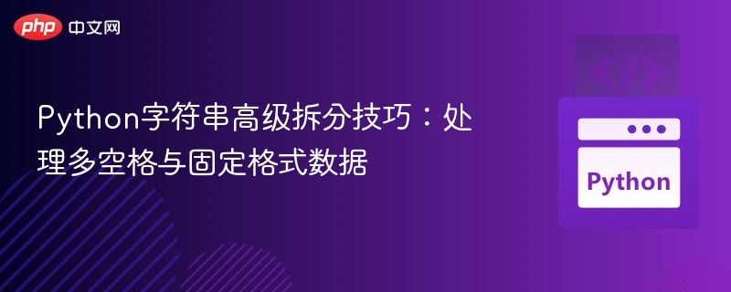 Python多空格拆分方法：高效处理固定格式数据