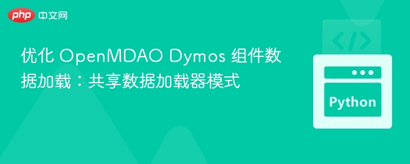 优化 OpenMDAO Dymos 组件数据加载：共享数据加载器模式
