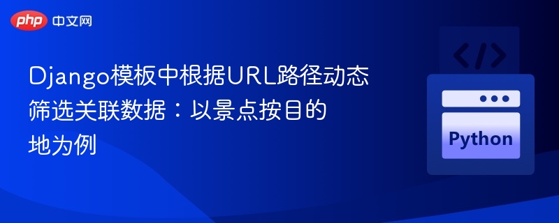 Django模板中根据URL路径动态筛选关联数据：以景点按目的地为例