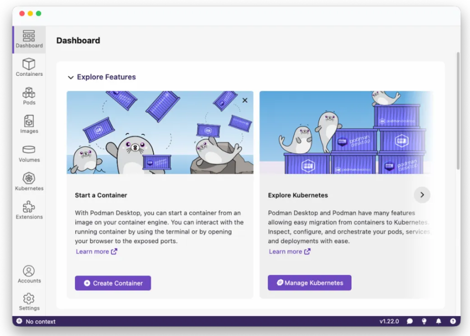 Podman Desktop 1.22 版本发布