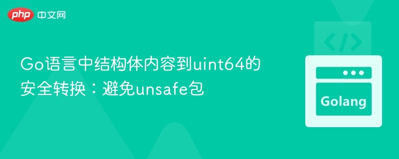 Go语言中结构体内容到uint64的安全转换:避免unsafe包