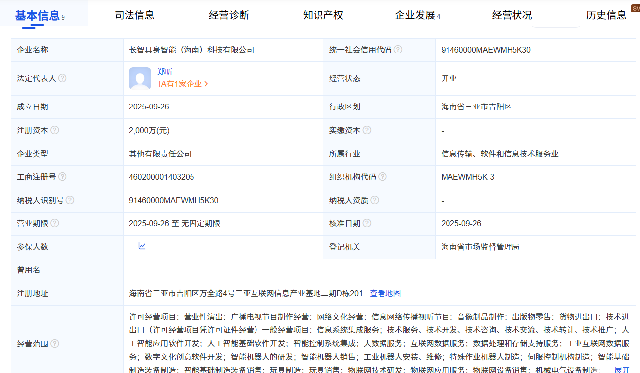 智元机器人联合长飞光纤成立新公司