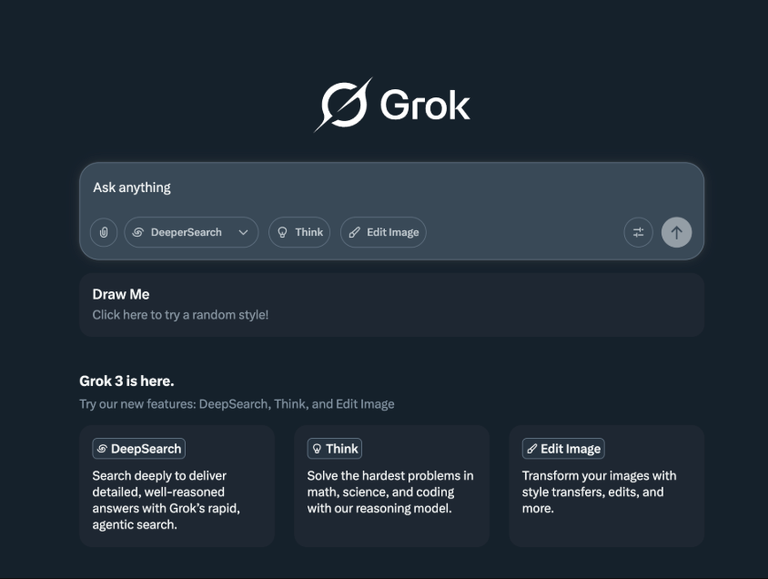 grokAI最新官网主页链接 grokAI人工智能平台直达访问地址