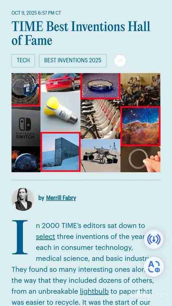 Model S入选“近25年最伟大的发明”榜单 GPT-4也在内