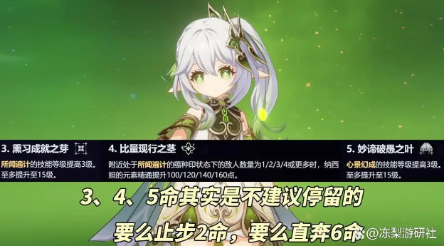 《原神》纳西妲命座提升建议