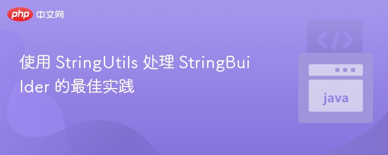 StringUtils处理StringBuilder的技巧分享