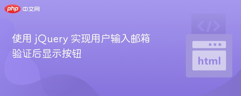 邮箱验证输入框按钮显示方法