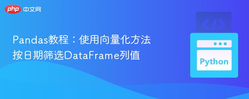 Pandas按日期筛选DataFrame的高效方法
