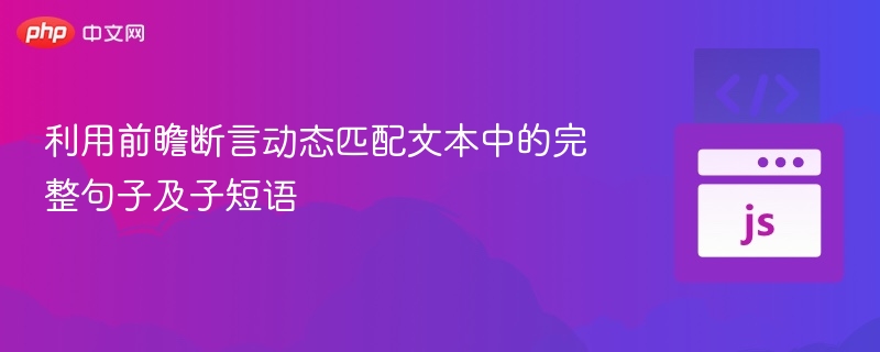 前瞻断言提升文本识别效率
