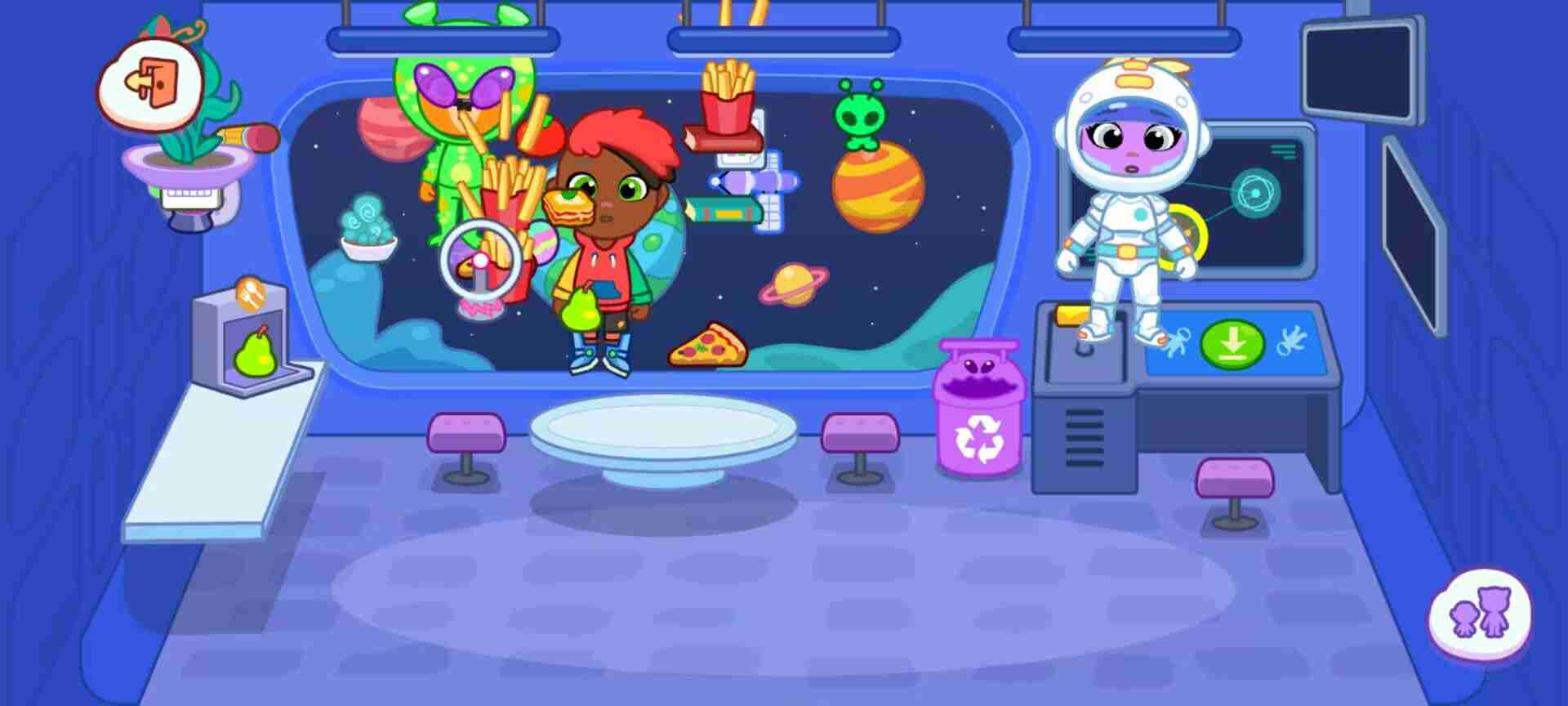 《汤姆猫小镇》太空宇宙冒险场景玩法