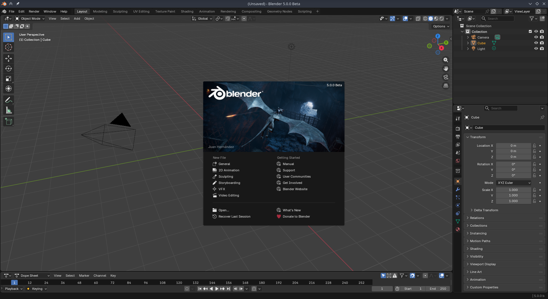 Blender5.0Beta上线，3D动画新突破来袭