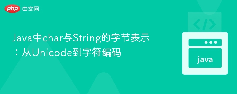 char与String字节解析详解