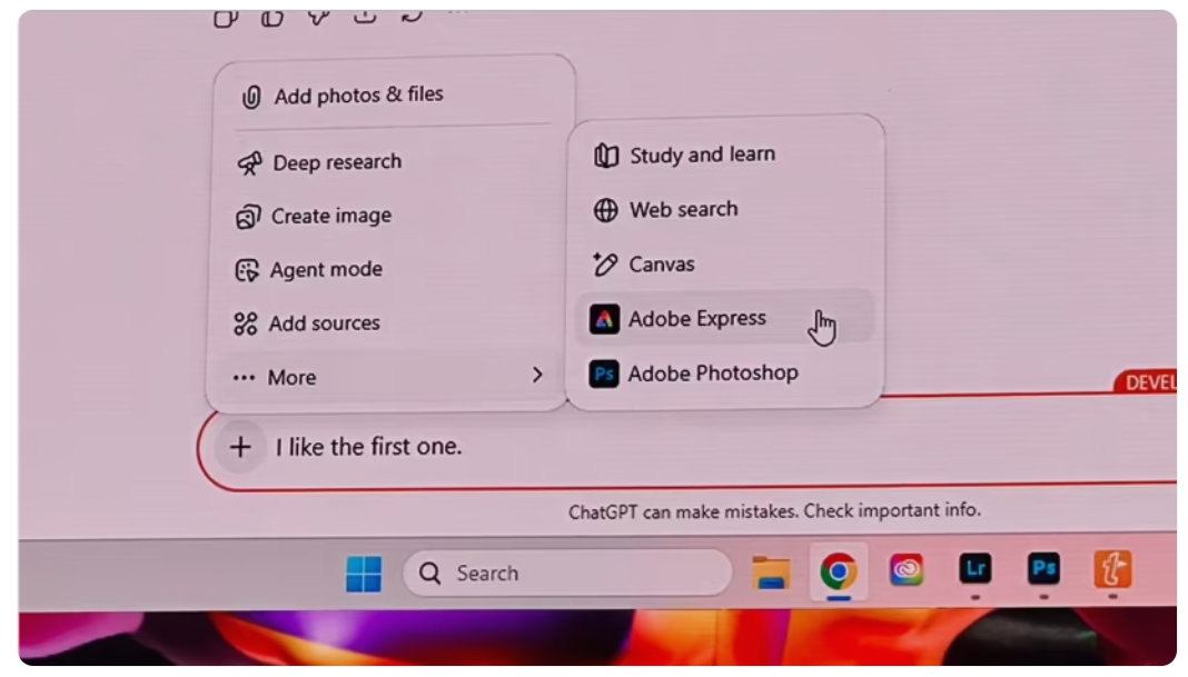 Photoshop 正式接入 ChatGPT