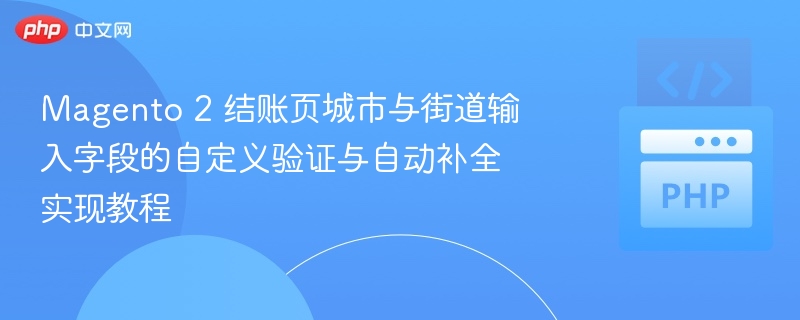 Magento2结账验证与自动补全教程