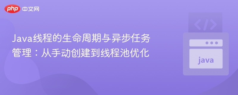 Java线程生命周期与异步优化技巧