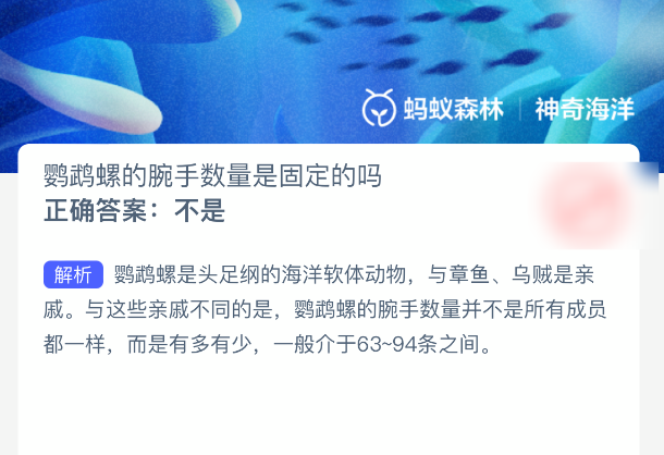 鹦鹉螺腕手数量能改变吗？