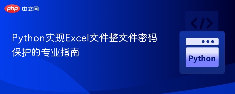 Python实现Excel文件整文件密码保护的专业指南
