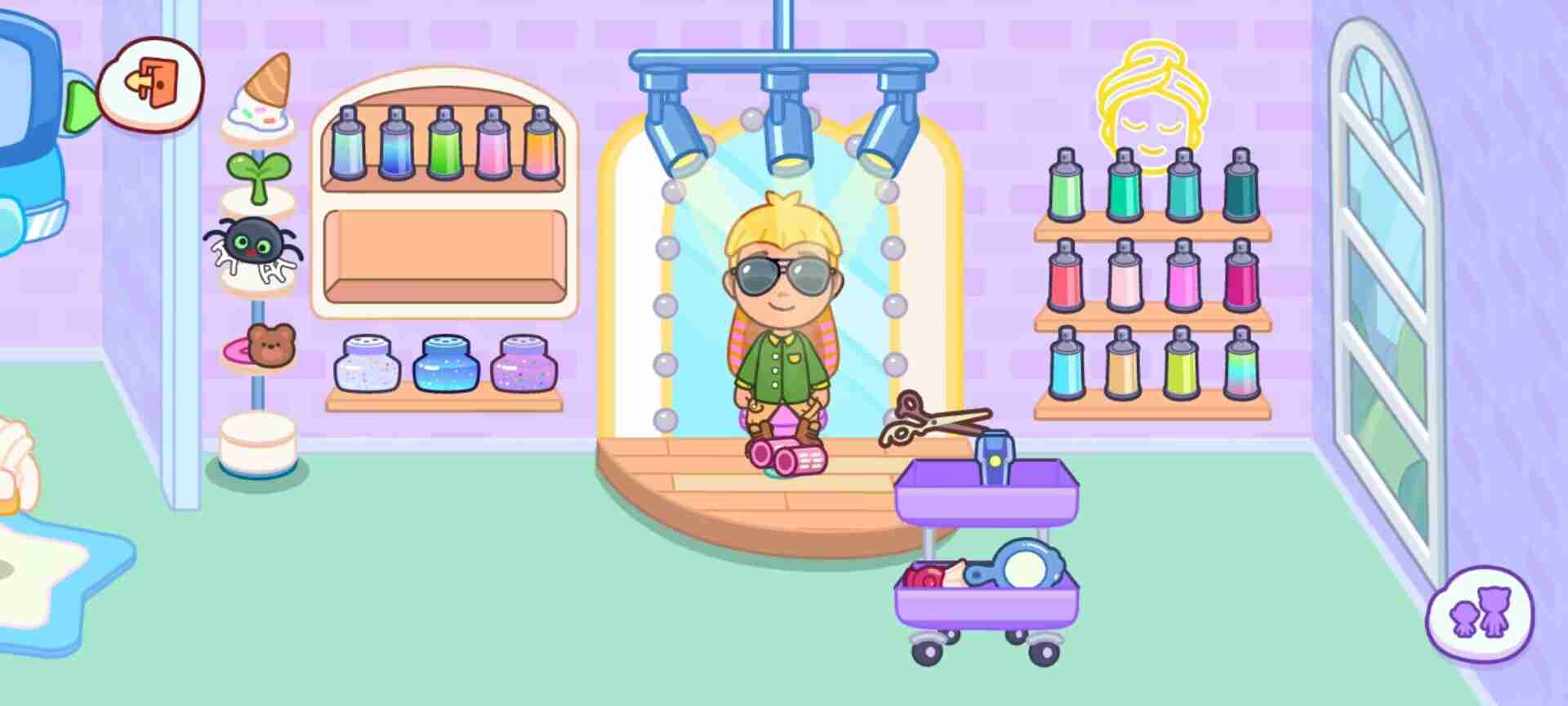 《汤姆猫小镇》发廊场景玩法