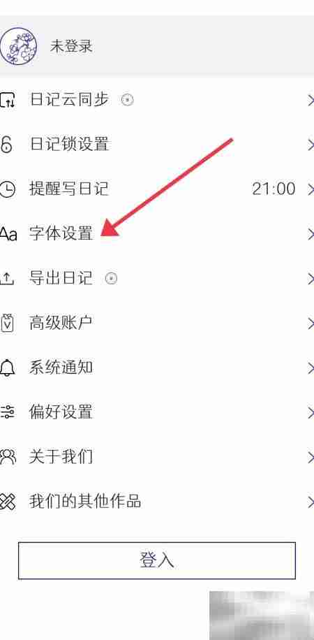 每日记小字体设置技巧