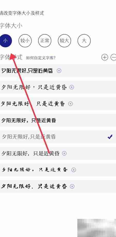 每日记小字体设置技巧