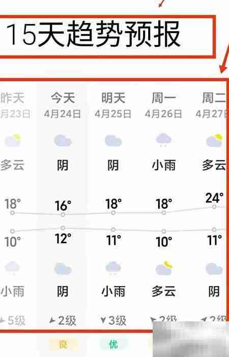 小米手机查15日天气方法