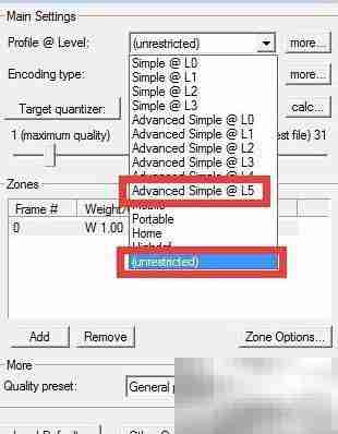 Xvid编码器参数设置指南