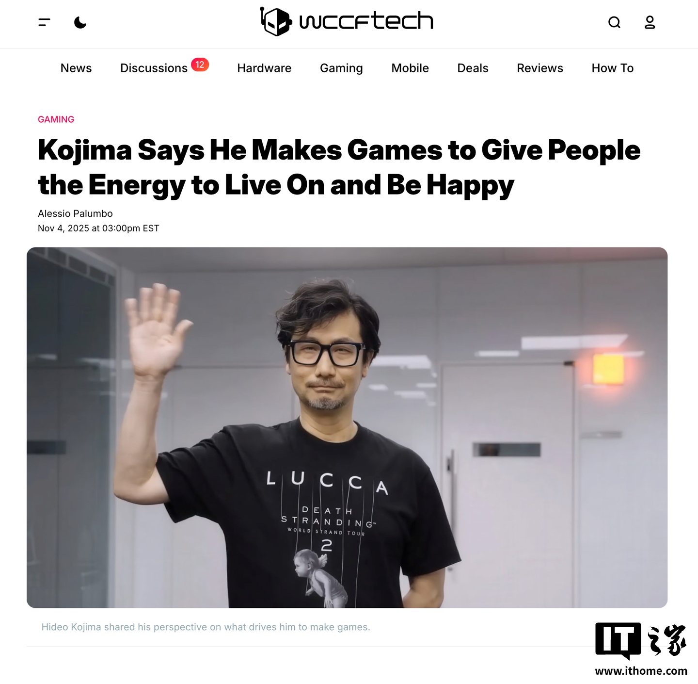 小岛秀夫：游戏带来力量与快乐的源泉