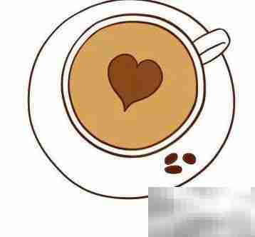 拉丝咖啡简笔画教程