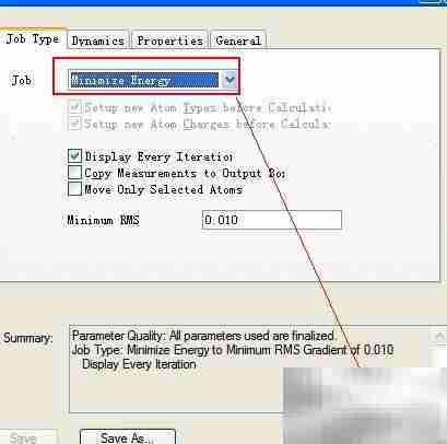 ChemOffice计算过渡态能量