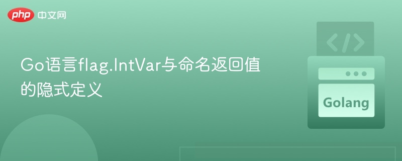 Go语言flag.IntVar与命名返回值的隐式定义