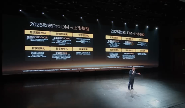 油耗创全球SUV新低！2026款比亚迪宋Pro/宋L DM-i家族上市：9.98万起