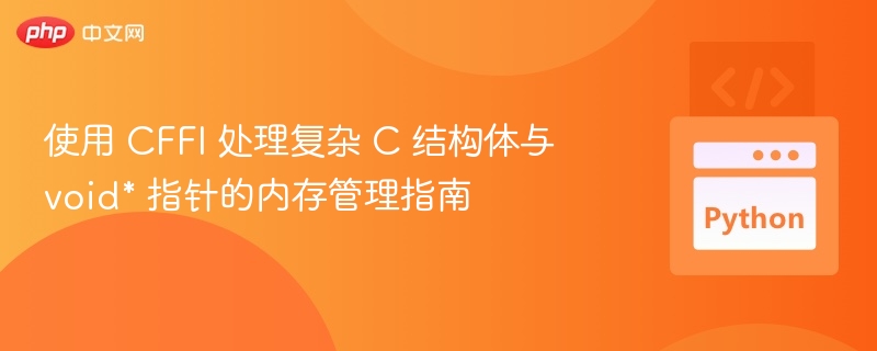 使用 CFFI 处理复杂 C 结构体与 void* 指针的内存管理指南