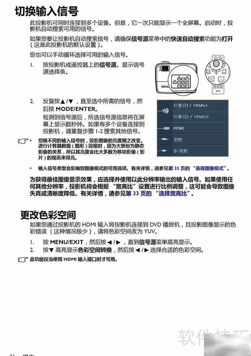 BenQ BS5627B投影机使用指南