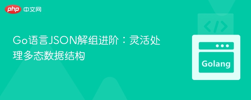 Go语言JSON解组进阶：灵活处理多态数据结构
