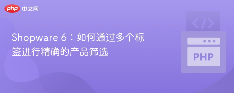 Shopware6多标签精准筛选技巧