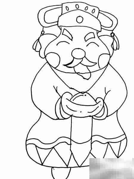 财神送福简笔画教程