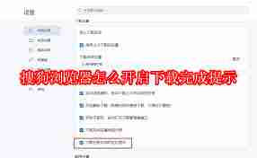 搜狗浏览器如何开启下载完成提示