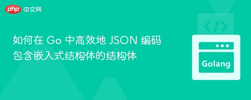 Go中高效嵌套结构体JSON编码技巧