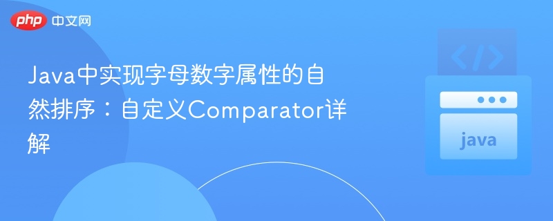Java中实现字母数字属性的自然排序:自定义Comparator详解