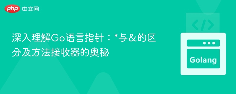 深入理解Go语言指针：*与&的区分及方法接收器的奥秘
