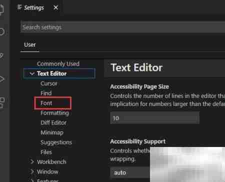 VS Code字体大小设置方法