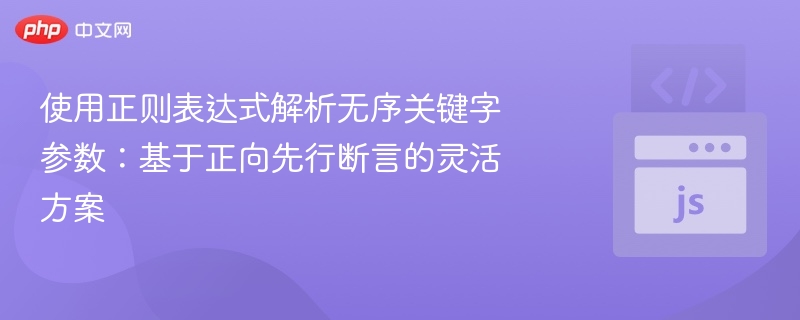 正则解析无序参数：灵活方法详解