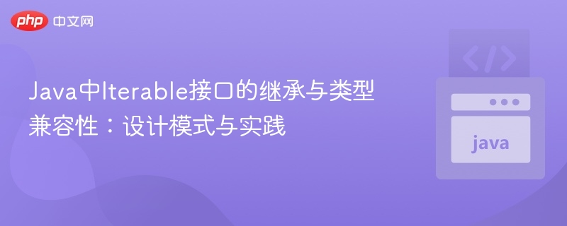 Iterable接口的使用与继承方法