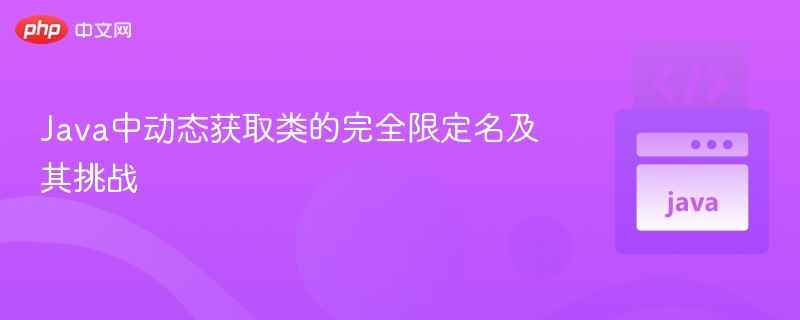 Java中动态获取类的完全限定名及其挑战
